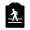 Signmission Designer Series-Pedestrian Crossing, Black & White Heavy-Gauge Aluminum, 24" x 18", BW-1824-9796 A-DES-BW-1824-9796 - alternate 1